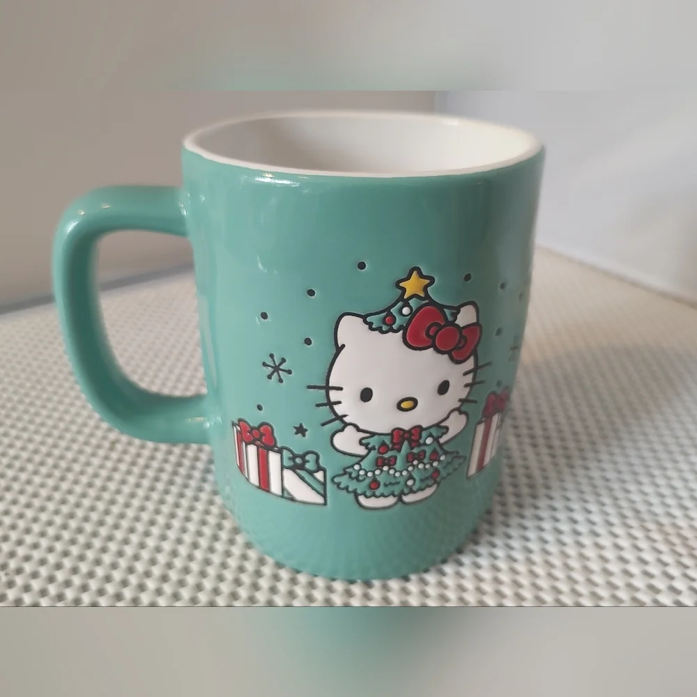 Large Hello Kitty Christmas Mug Ceramic
